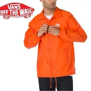 Vans Orange Windbreaker Jacket